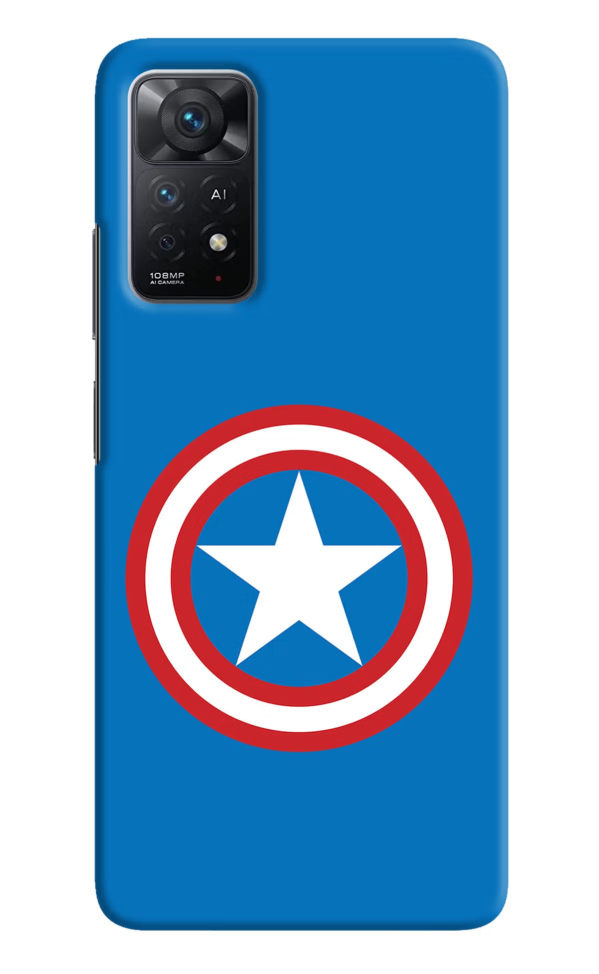 Captain America Logo Redmi Note 11 Pro+ 5G Hard Case Back Cover by Casekaro