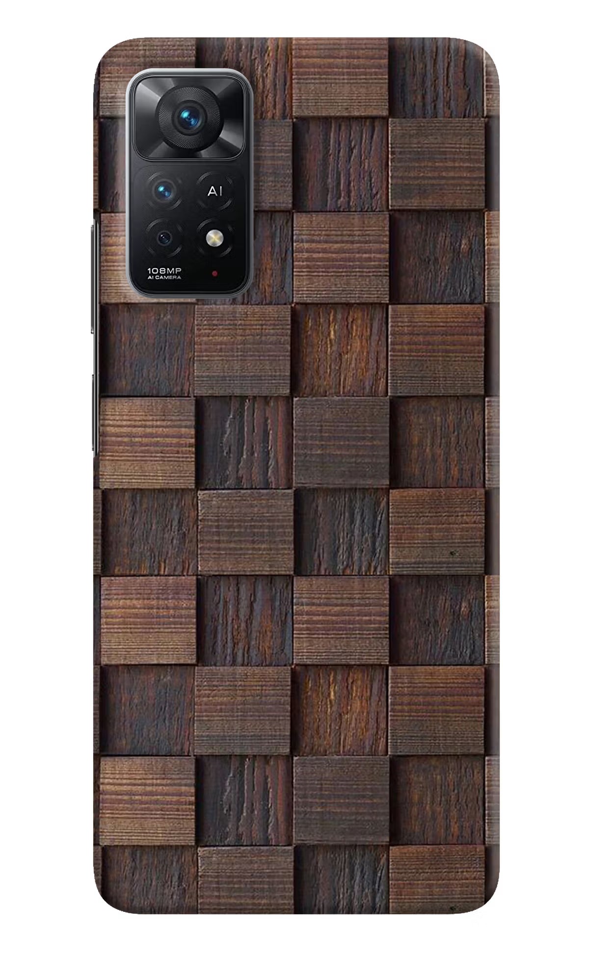 Wooden Cube Design Redmi Note 11 Pro+ 5G Hard Case Back Cover by Casekaro