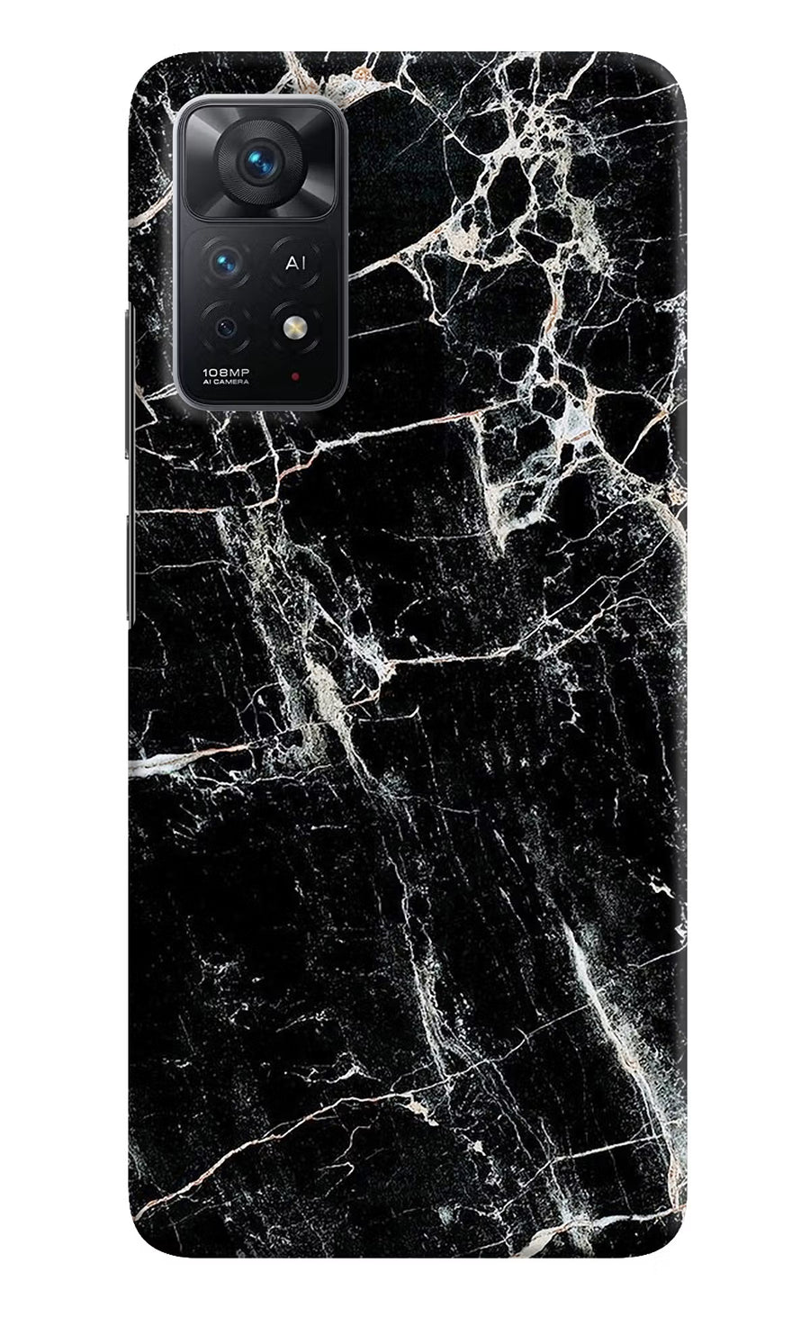 Black Marble Texture Redmi Note 11 Pro+ 5G Back Cover, Hard case