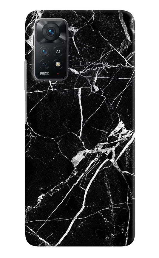 Black Marble Pattern Redmi Note 11 Pro+ 5G Hard Case Back Cover by Casekaro