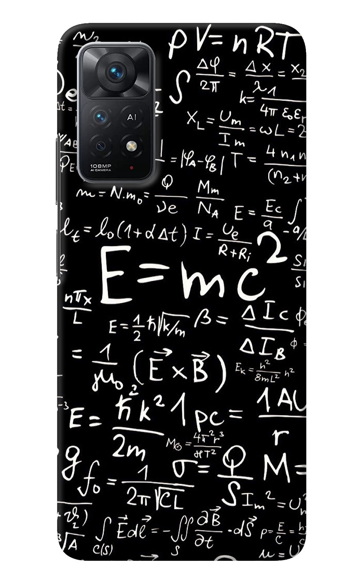 Physics Albert Einstein Formula Redmi Note 11 Pro+ 5G Back Cover