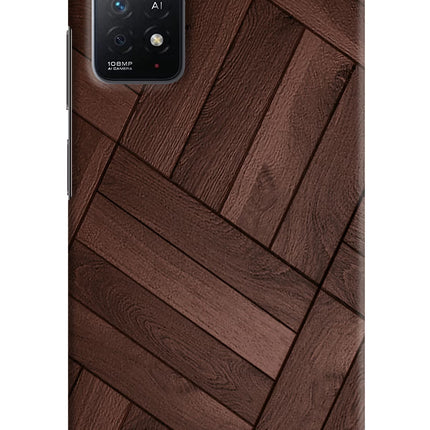 Wooden Texture Design Redmi Note 11 Pro+ 5G Hard Case Back Cover by Casekaro