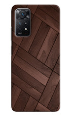 Wooden Texture Design Redmi Note 11 Pro+ 5G Hard Case Back Cover by Casekaro