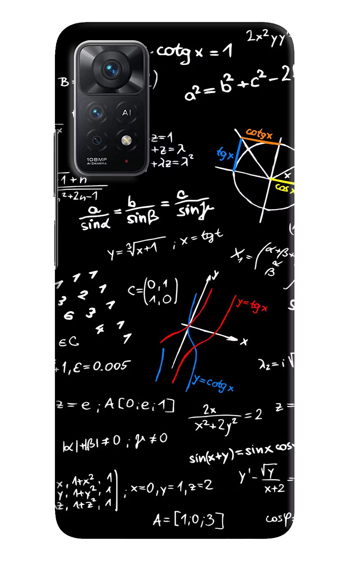 Mathematics Formula Redmi Note 11 Pro+ 5G Hard Case Back Cover by Casekaro