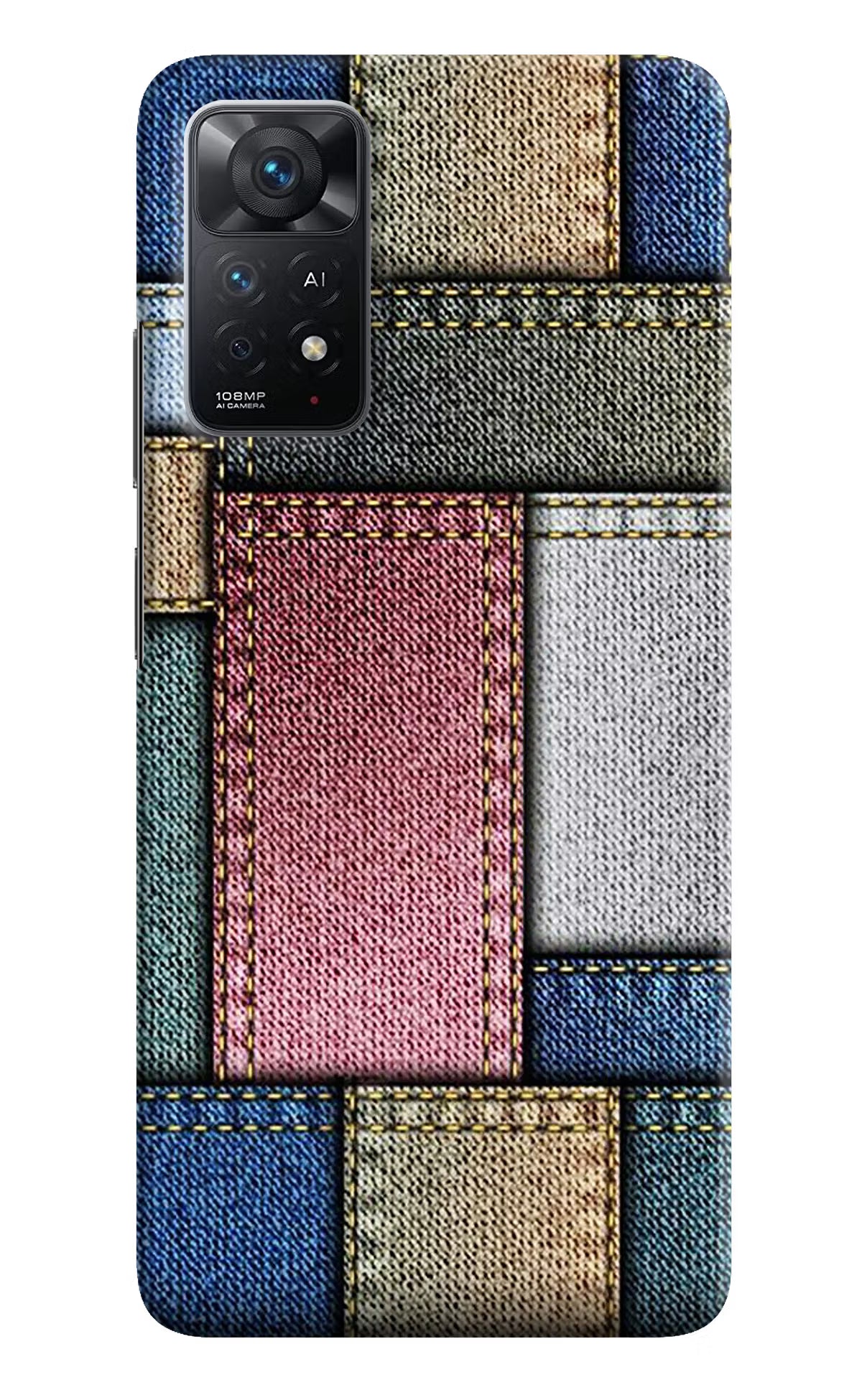 Multicolor Jeans Redmi Note 11 Pro+ 5G Hard Case Back Cover by Casekaro