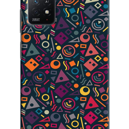 Geometric Abstract Redmi Note 11 Pro+ 5G Hard Case Back Cover by Casekaro