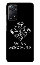 Valar Morghulis | Game Of Thrones Redmi Note 11 Pro+ 5G Hard Case Back Cover by Casekaro