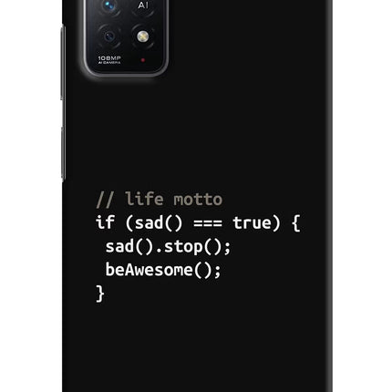Life Motto Code Redmi Note 11 Pro+ 5G Hard Case Back Cover by Casekaro