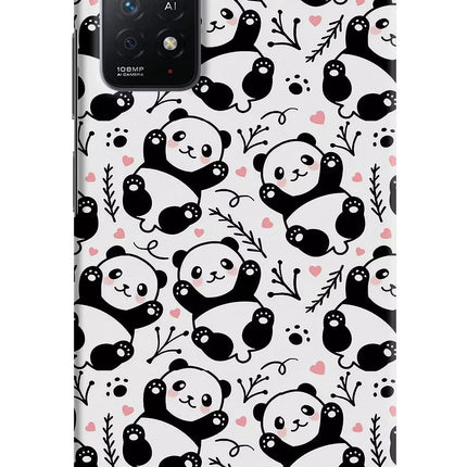 Cute Panda Redmi Note 11 Pro+ 5G Hard Case Back Cover by Casekaro