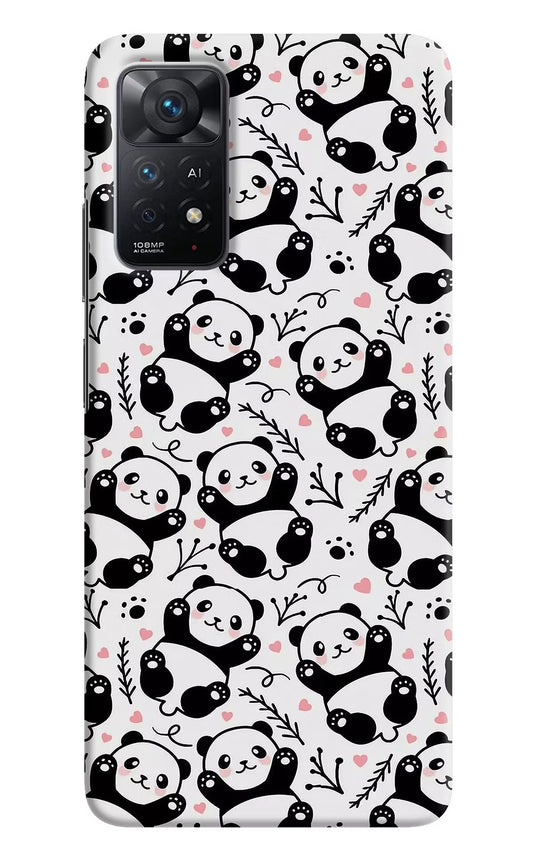 Cute Panda Redmi Note 11 Pro+ 5G Hard Case Back Cover by Casekaro