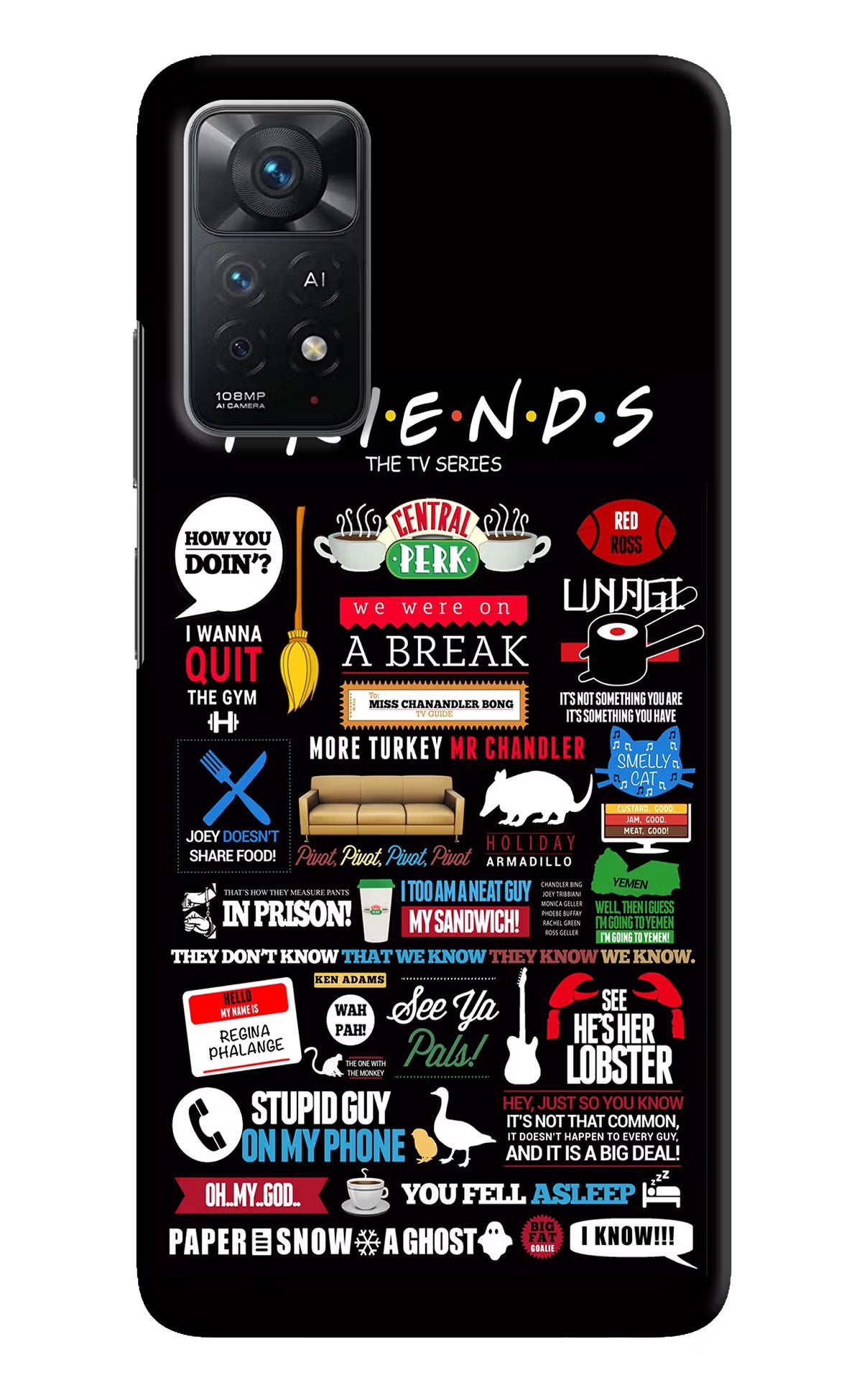 FRIENDS Redmi Note 11 Pro+ 5G Hard Case Back Cover by Casekaro