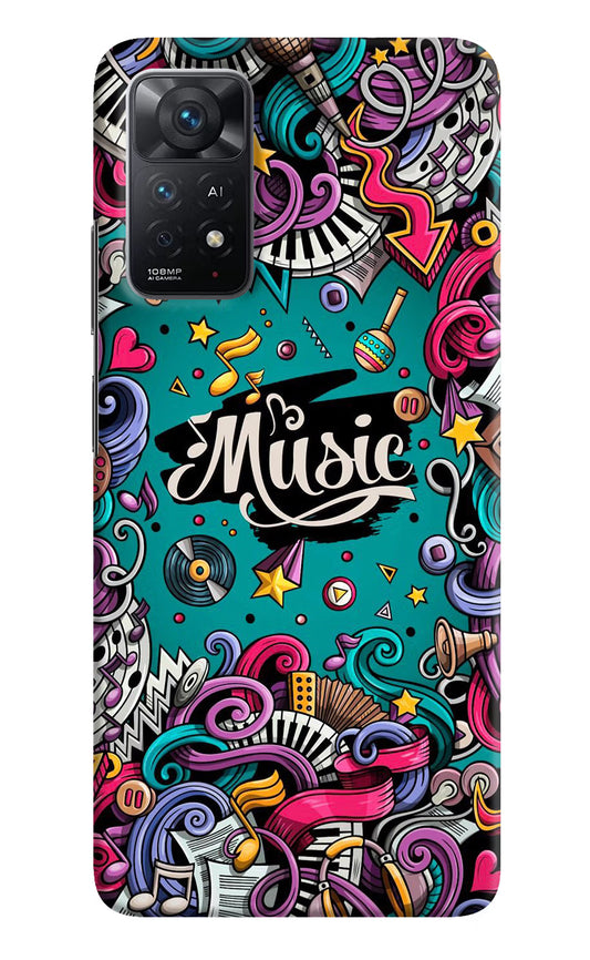 Music Graffiti Redmi Note 11 Pro+ 5G Hard Case Back Cover by Casekaro