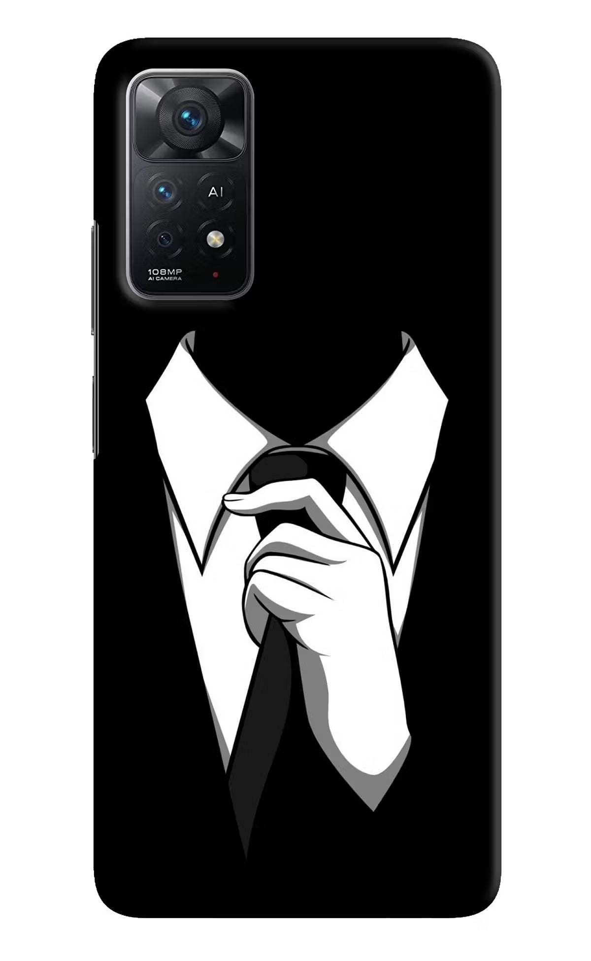 Black Tie Redmi Note 11 Pro+ 5G Hard Case Back Cover by Casekaro