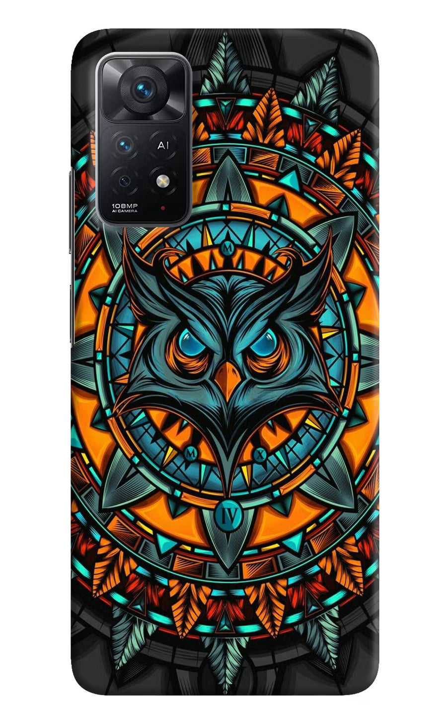 Angry Owl Art Redmi Note 11 Pro+ 5G Back Cover, Hard case