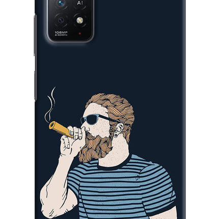 Smoking Redmi Note 11 Pro+ 5G Hard Case Back Cover by Casekaro