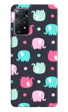 Elephants Redmi Note 11 Pro+ 5G Hard Case Back Cover by Casekaro