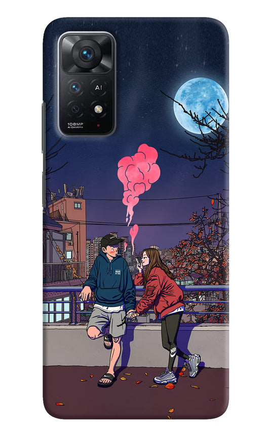 Chilling Couple Redmi Note 11 Pro+ 5G Hard Case Back Cover by Casekaro