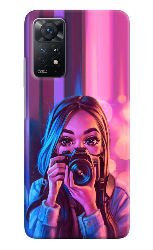 Girl Photographer Redmi Note 11 Pro+ 5G Hard Case Back Cover by Casekaro