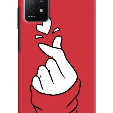 Korean Love Sign Redmi Note 11 Pro+ 5G Hard Case Back Cover by Casekaro