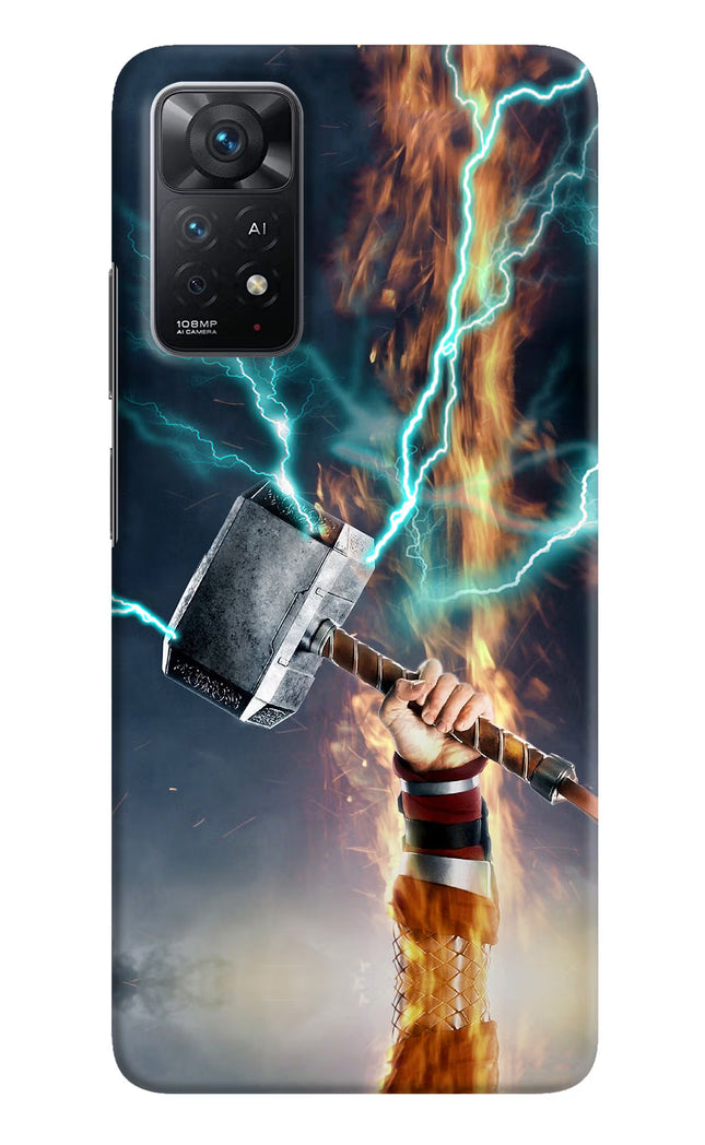 Thor Hammer Mjolnir Redmi Note 11 Pro+ 5G Hard Case Back Cover by Casekaro