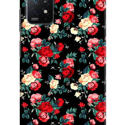 Rose Pattern Redmi Note 11 Pro+ 5G Hard Case Back Cover by Casekaro