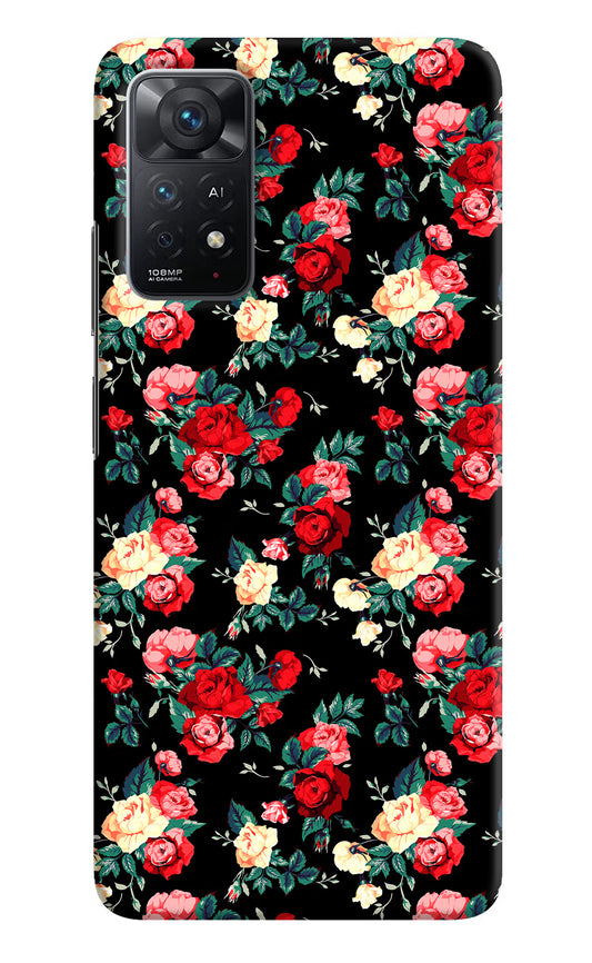 Rose Pattern Redmi Note 11 Pro+ 5G Hard Case Back Cover by Casekaro