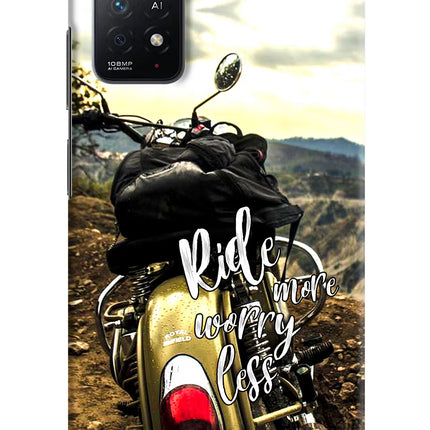 Ride More Worry Less Redmi Note 11 Pro+ 5G Hard Case Back Cover by Casekaro