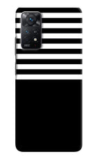 Black and White Print Redmi Note 11 Pro+ 5G Hard Case Back Cover by Casekaro