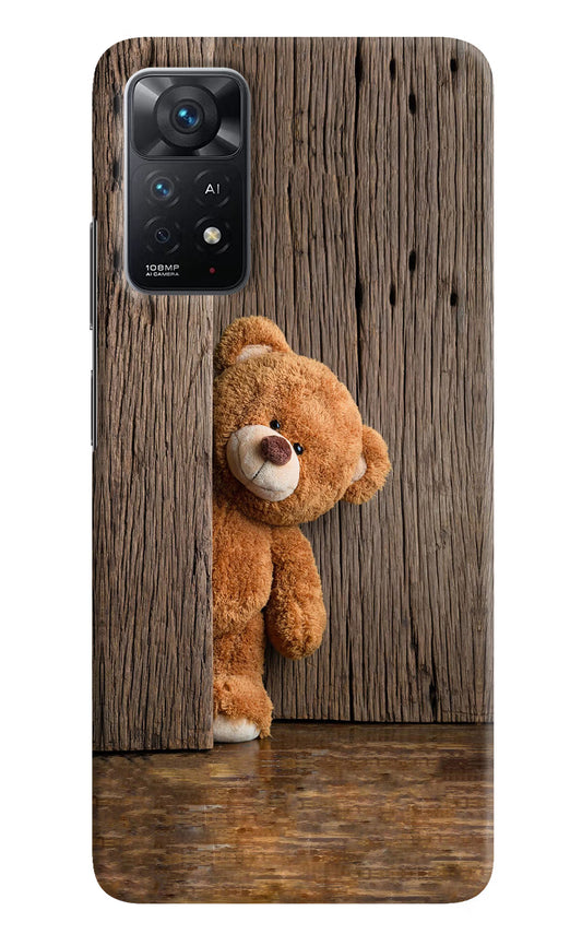 Teddy Wooden Redmi Note 11 Pro+ 5G Hard Case Back Cover by Casekaro