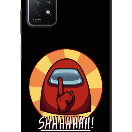 Among Us Shhh! Redmi Note 11 Pro+ 5G Hard Case Back Cover by Casekaro