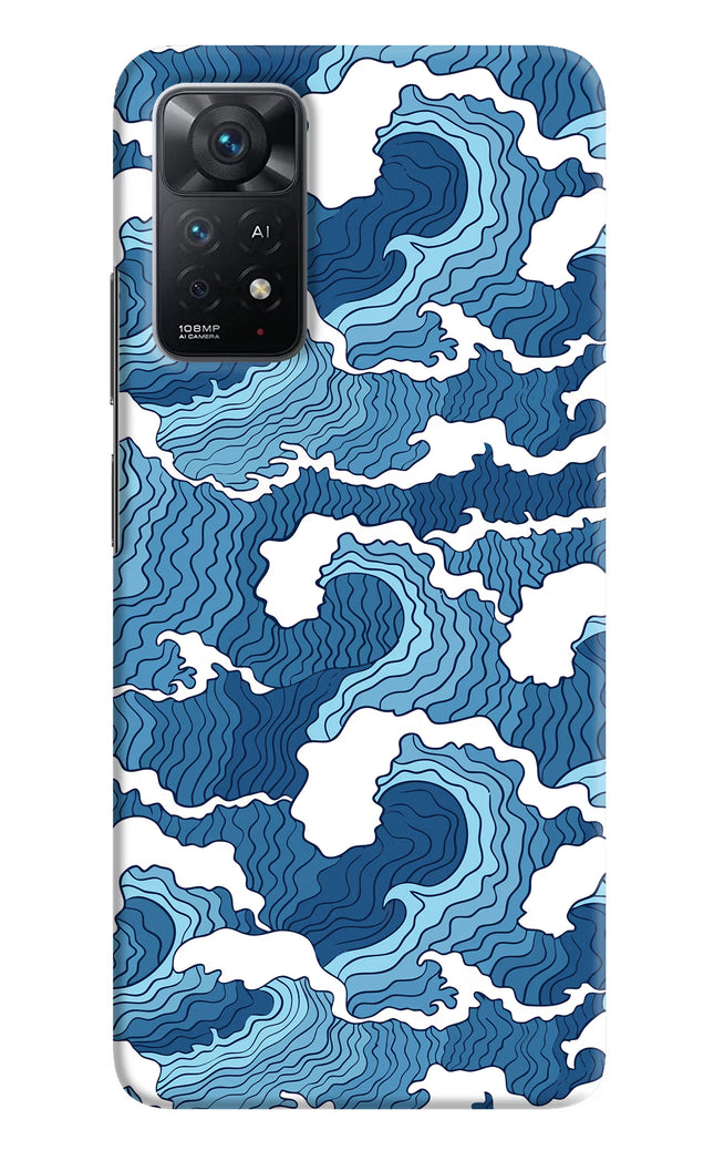 Blue Waves Redmi Note 11 Pro+ 5G Hard Case Back Cover by Casekaro