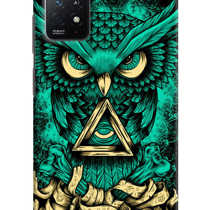 Green Owl Redmi Note 11 Pro+ 5G Hard Case Back Cover by Casekaro