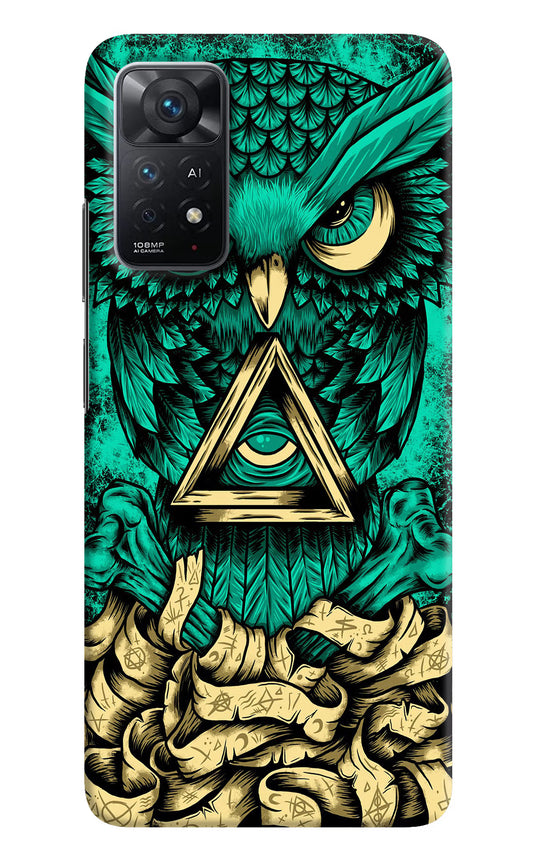 Green Owl Redmi Note 11 Pro+ 5G Hard Case Back Cover by Casekaro