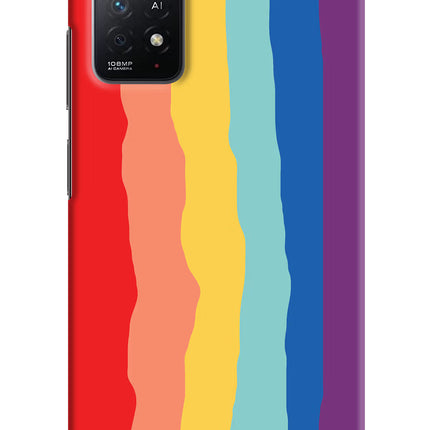 Rainbow Redmi Note 11 Pro+ 5G Hard Case Back Cover by Casekaro