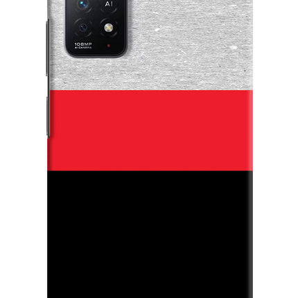 Tri Color Pattern Redmi Note 11 Pro+ 5G Hard Case Back Cover by Casekaro