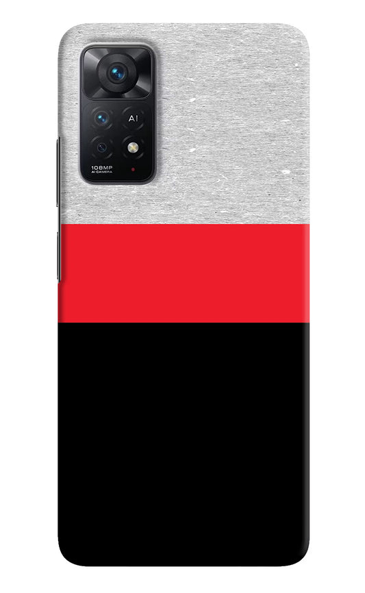 Tri Color Pattern Redmi Note 11 Pro+ 5G Hard Case Back Cover by Casekaro