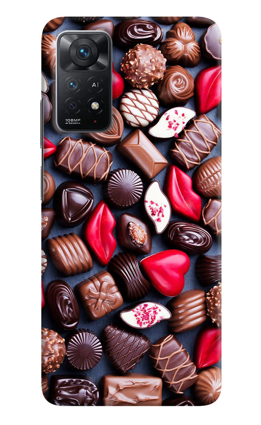 Chocolates Redmi Note 11 Pro+ 5G Hard Case Back Cover by Casekaro
