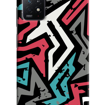 Geometric Graffiti Redmi Note 11 Pro+ 5G Hard Case Back Cover by Casekaro