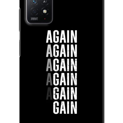 Again Again Gain Redmi Note 11 Pro+ 5G Hard Case Back Cover by Casekaro