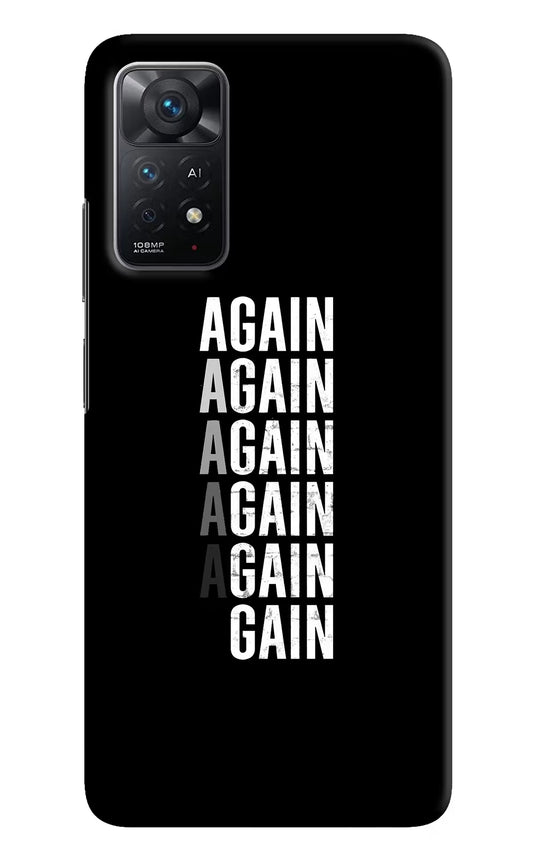 Again Again Gain Redmi Note 11 Pro+ 5G Hard Case Back Cover by Casekaro