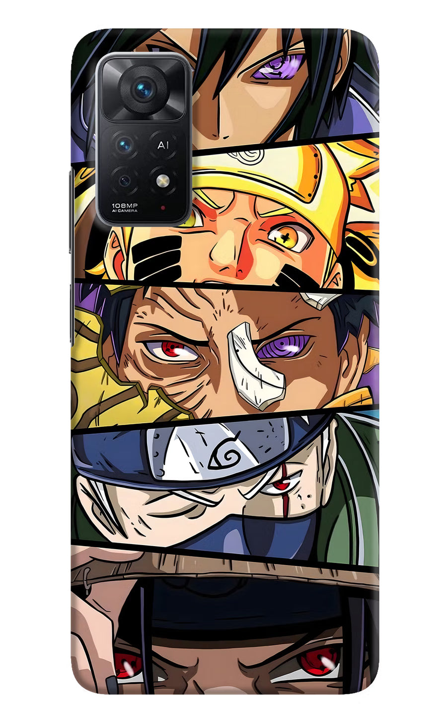 Naruto Character Redmi Note 11 Pro+ 5G Back Cover, Hard case