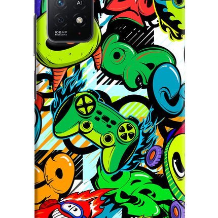 Game Doodle Redmi Note 11 Pro+ 5G Hard Case Back Cover by Casekaro