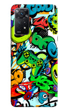 Game Doodle Redmi Note 11 Pro+ 5G Hard Case Back Cover by Casekaro