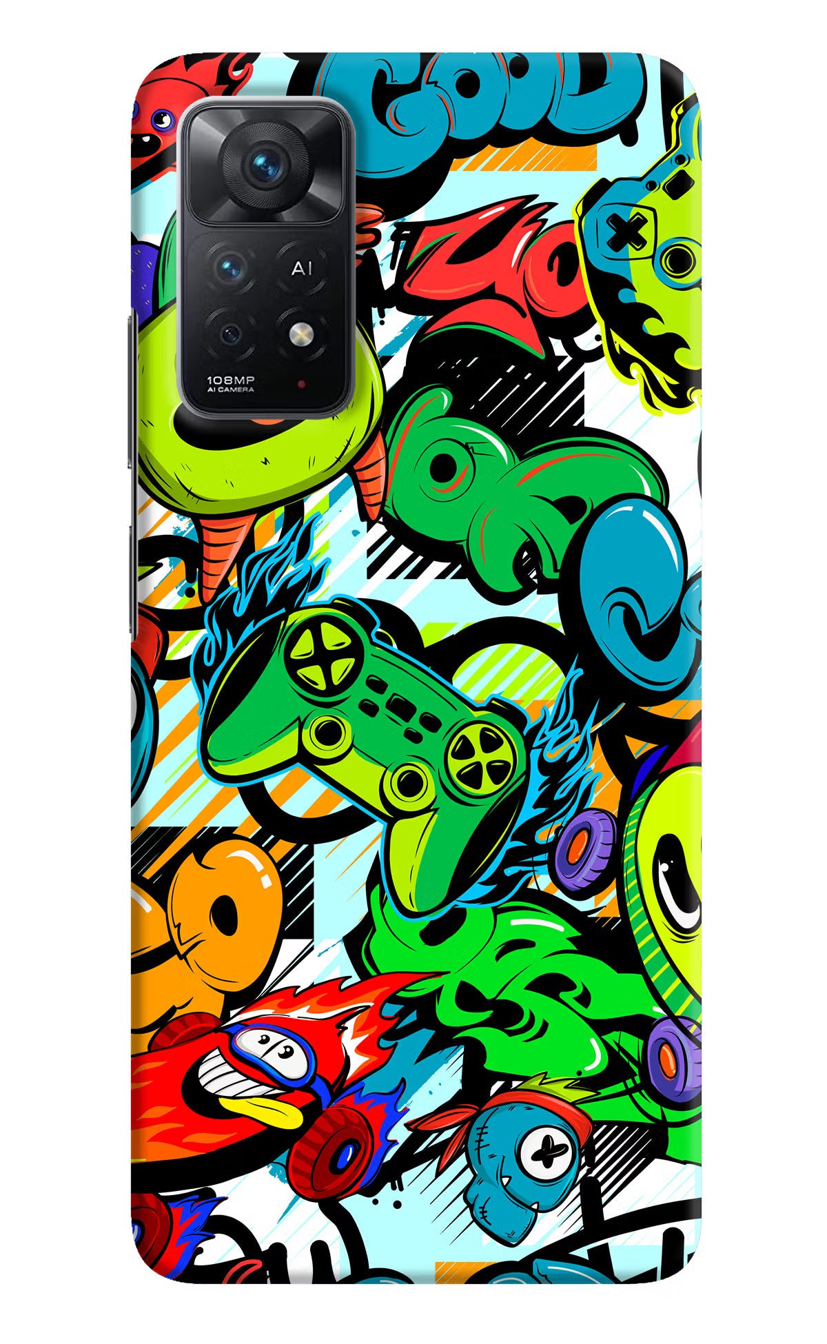 Game Doodle Redmi Note 11 Pro+ 5G Hard Case Back Cover by Casekaro