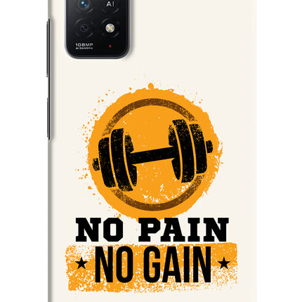 No Pain No Gain Redmi Note 11 Pro+ 5G Hard Case Back Cover by Casekaro