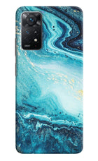 Blue Glitter Marble Redmi Note 11 Pro+ 5G Hard Case Back Cover by Casekaro