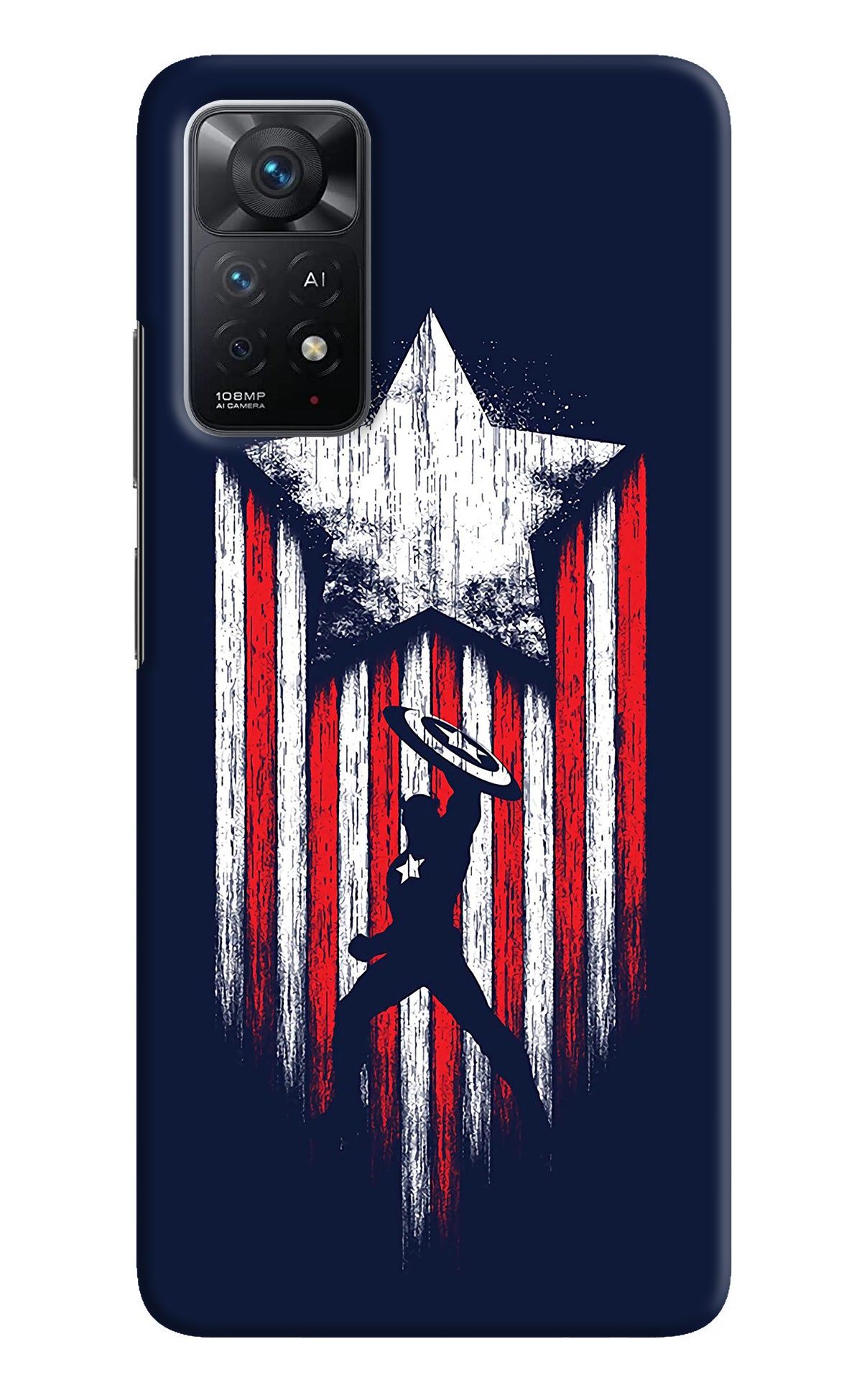 Captain America Marvel Art Redmi Note 11 Pro+ 5G Back Cover