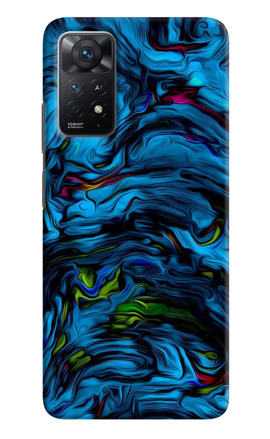 Dark Blue Abstract Redmi Note 11 Pro+ 5G Hard Case Back Cover by Casekaro