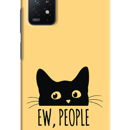 Ew People Catitude Redmi Note 11 Pro+ 5G Hard Case Back Cover by Casekaro