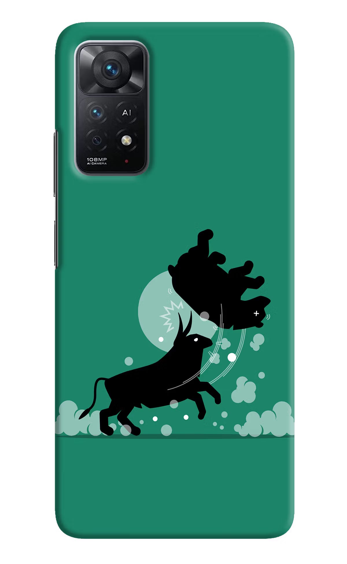 Bull Conqueror Redmi Note 11 Pro+ 5G Hard Case Back Cover by Casekaro